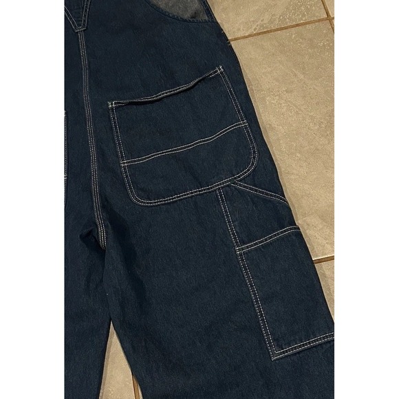 Liberty Bib Overalls Mens 38x30 Blue Denim Farmer Work Country Rancher Cowboy - Picture 9 of 12